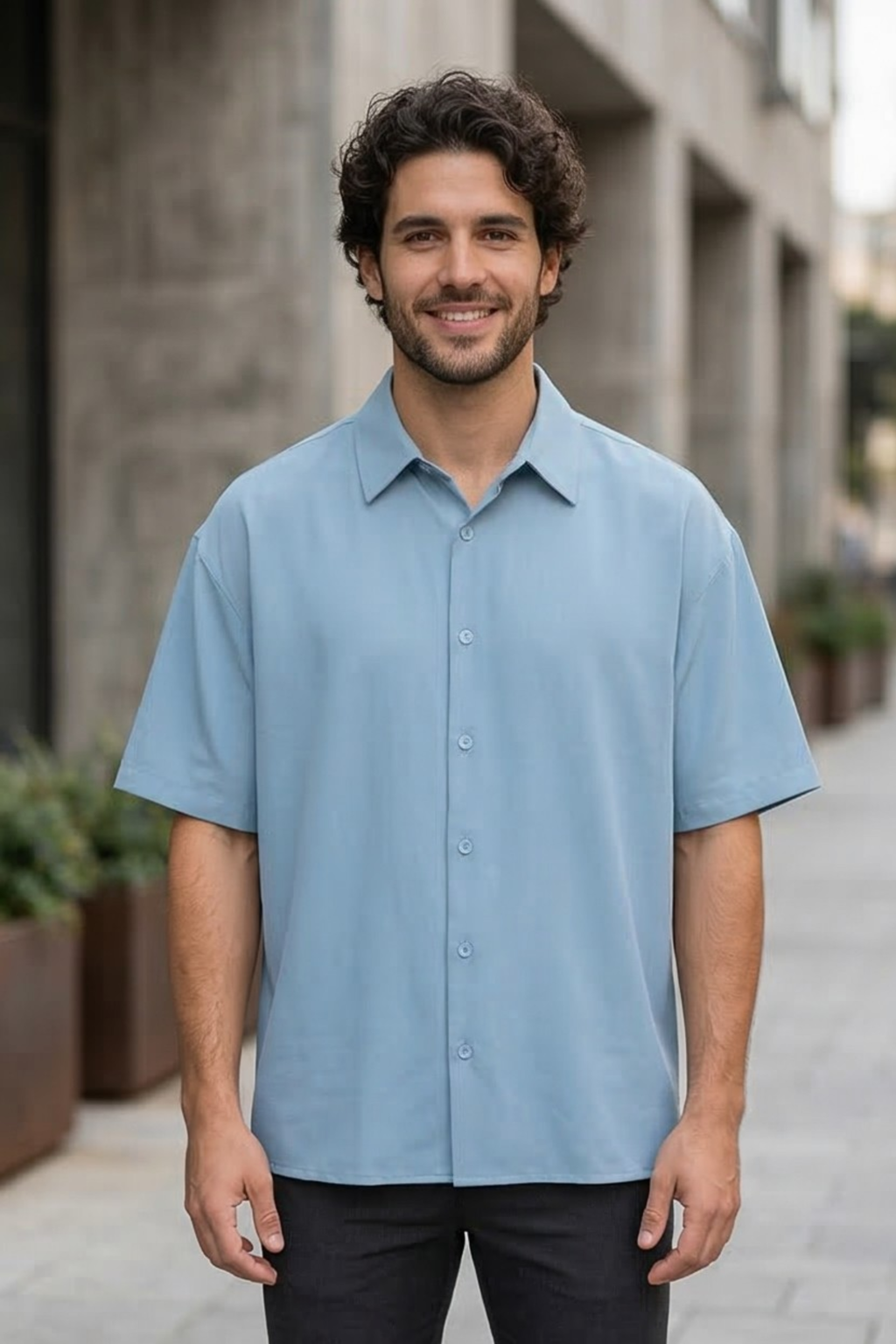 Baby Blue Oversized Shirt
