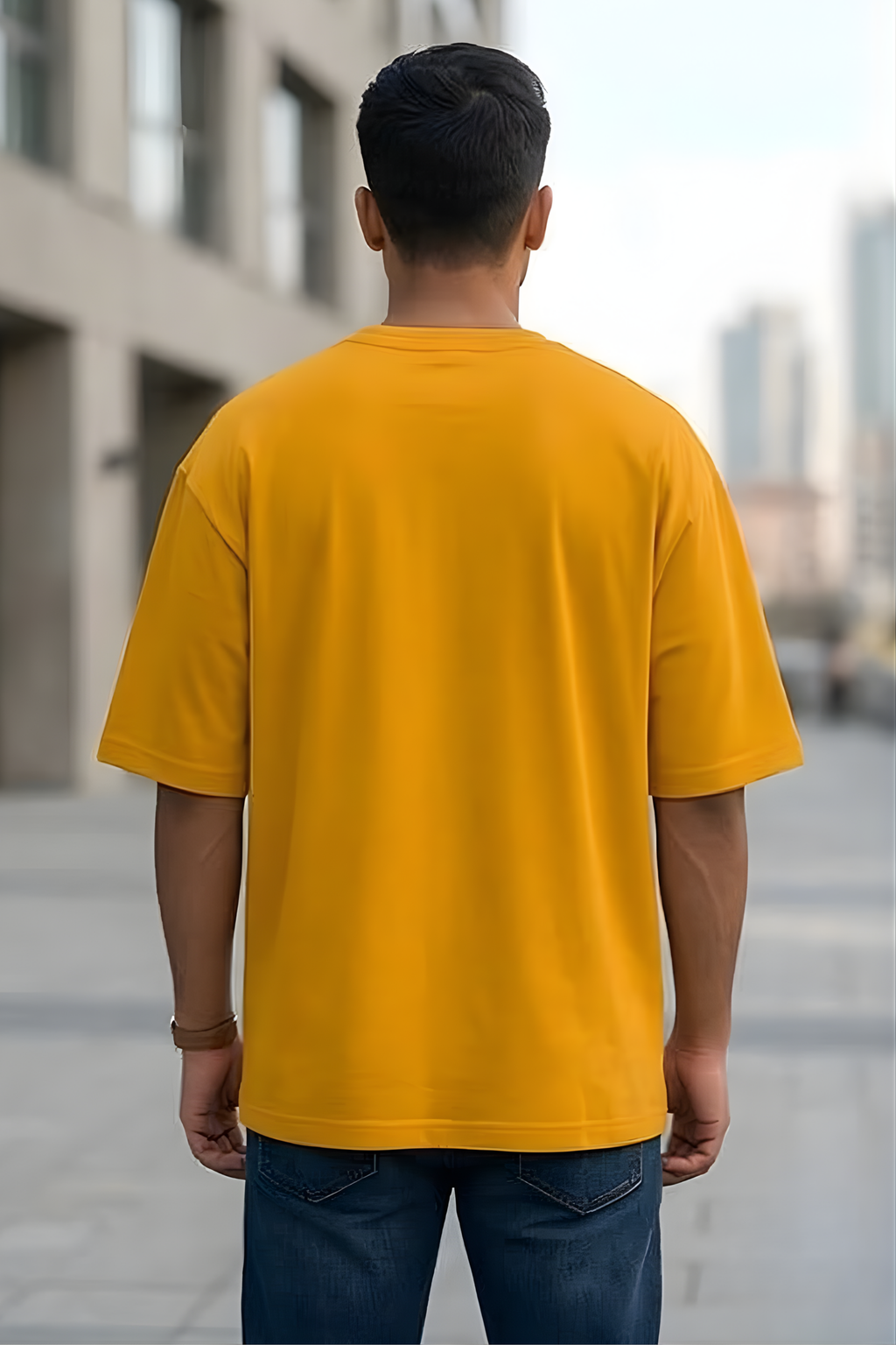 Golden Yellow Oversized Classic T-Shirt