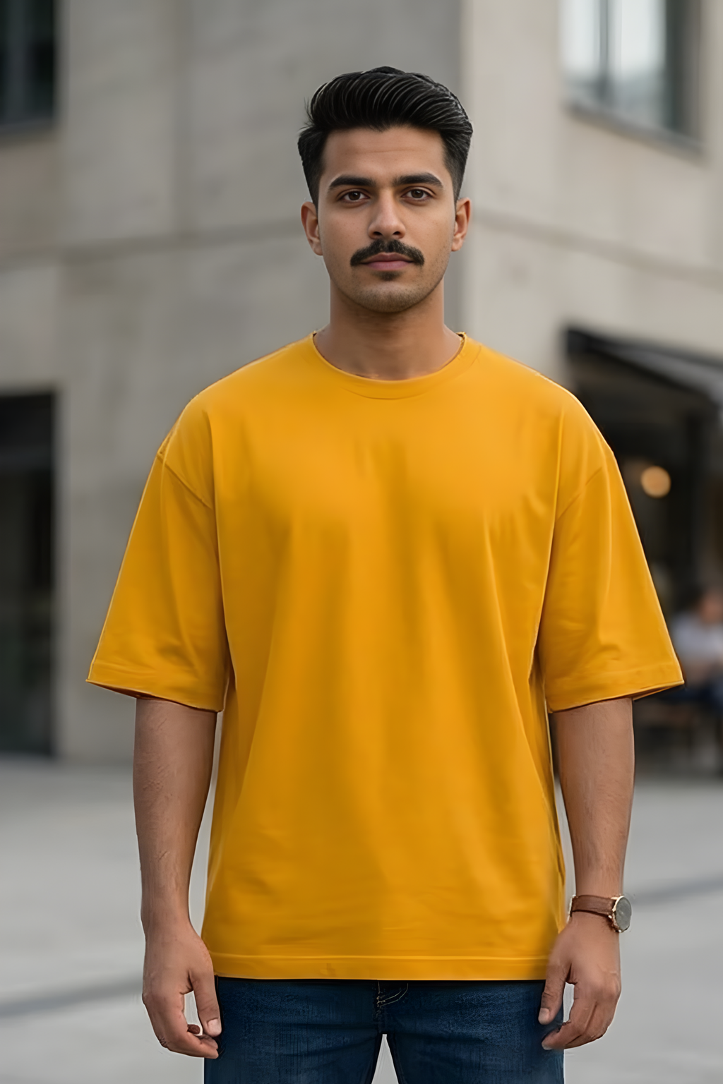 Golden Yellow Oversized Classic T-Shirt