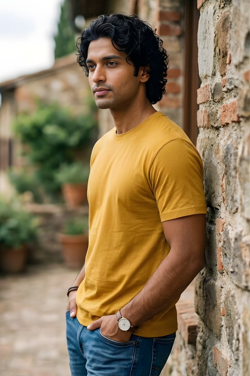 Golden Yellow Classic Fit T-Shirt