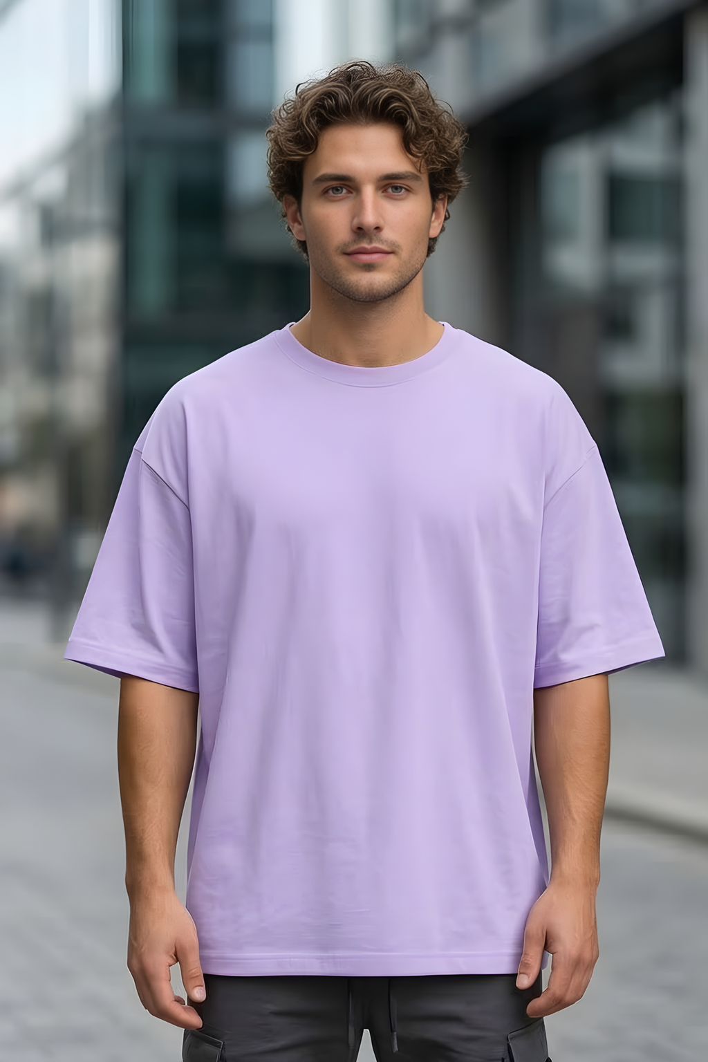 Lavender Oversized Classic T-Shirt