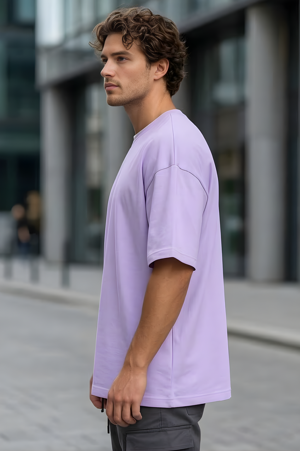 Lavender Oversized Classic T-Shirt