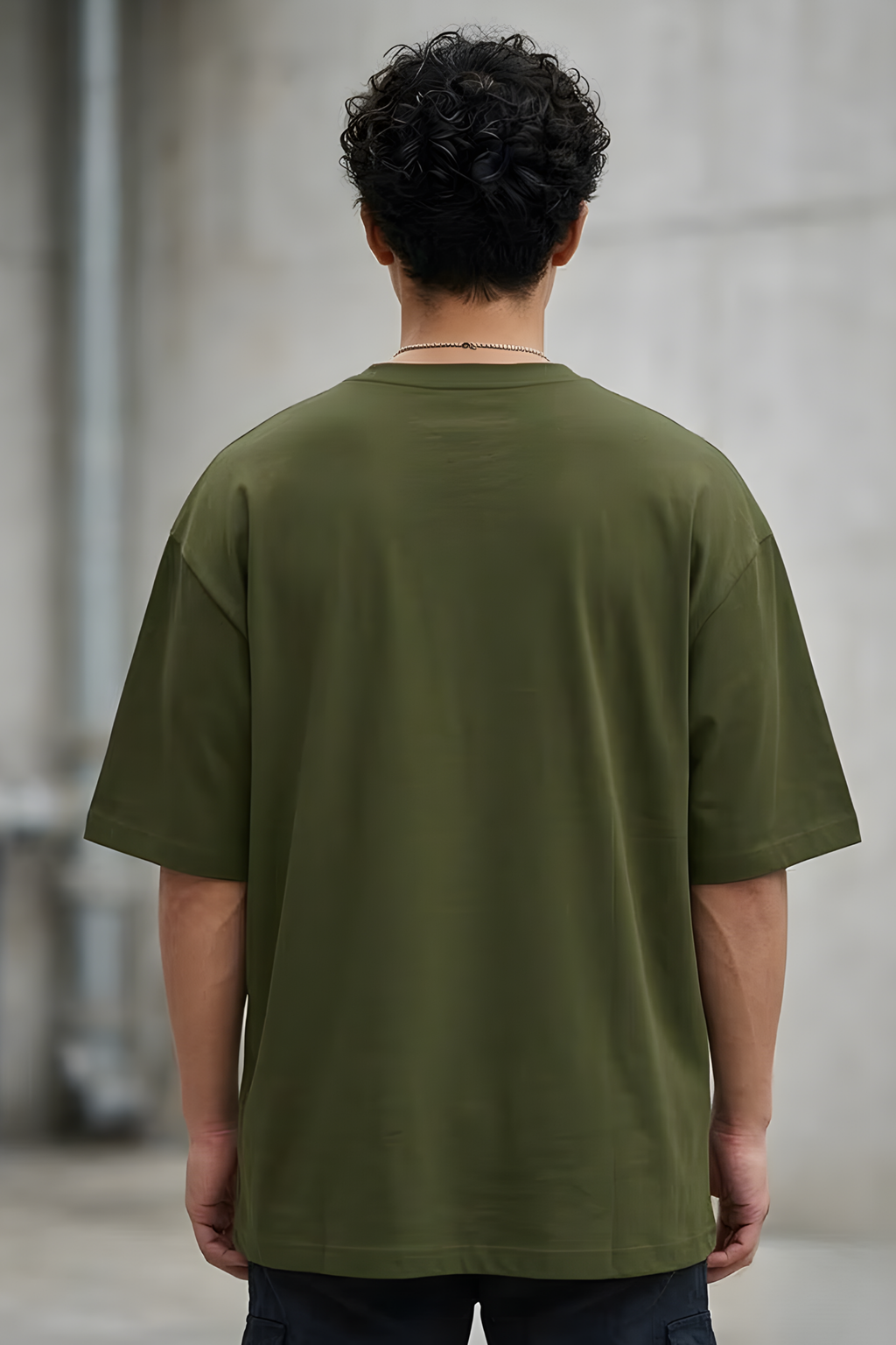 Olive Green Oversized Classic T-Shirt