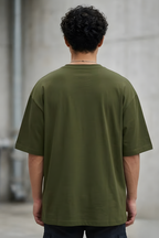 Olive Green Oversized Classic T-Shirt