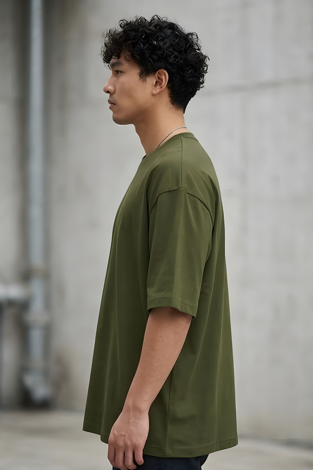 Olive Green Oversized Classic T-Shirt