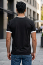 White Black Ringer T-Shirt