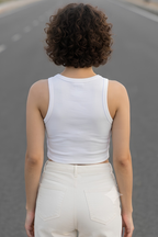 White Crop Tank