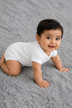 White Kids Rompers