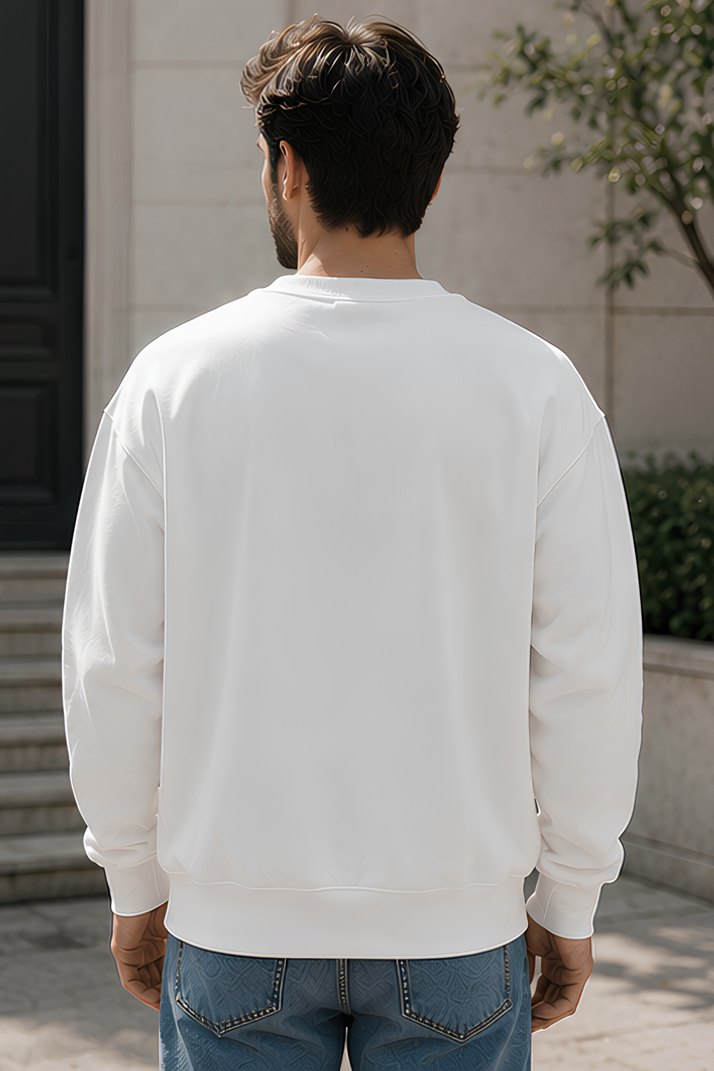 White Oversized Sweatshirt