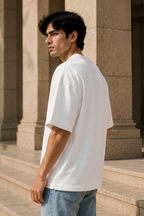 White Terry Oversized T-Shirt