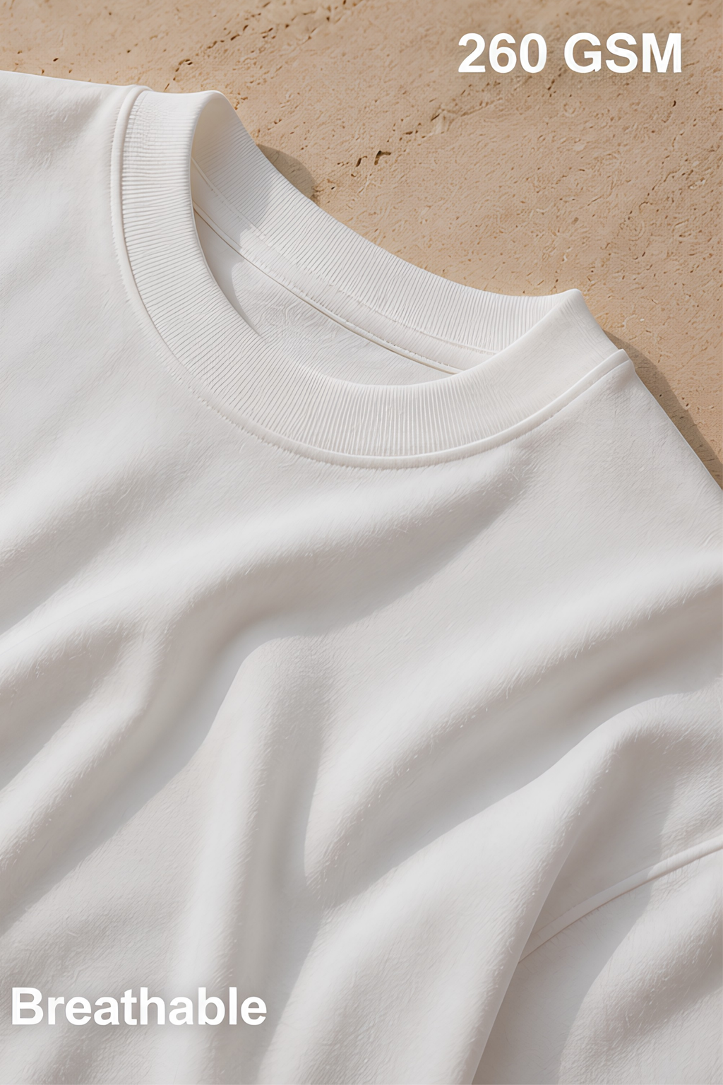 White Terry Oversized T-Shirt