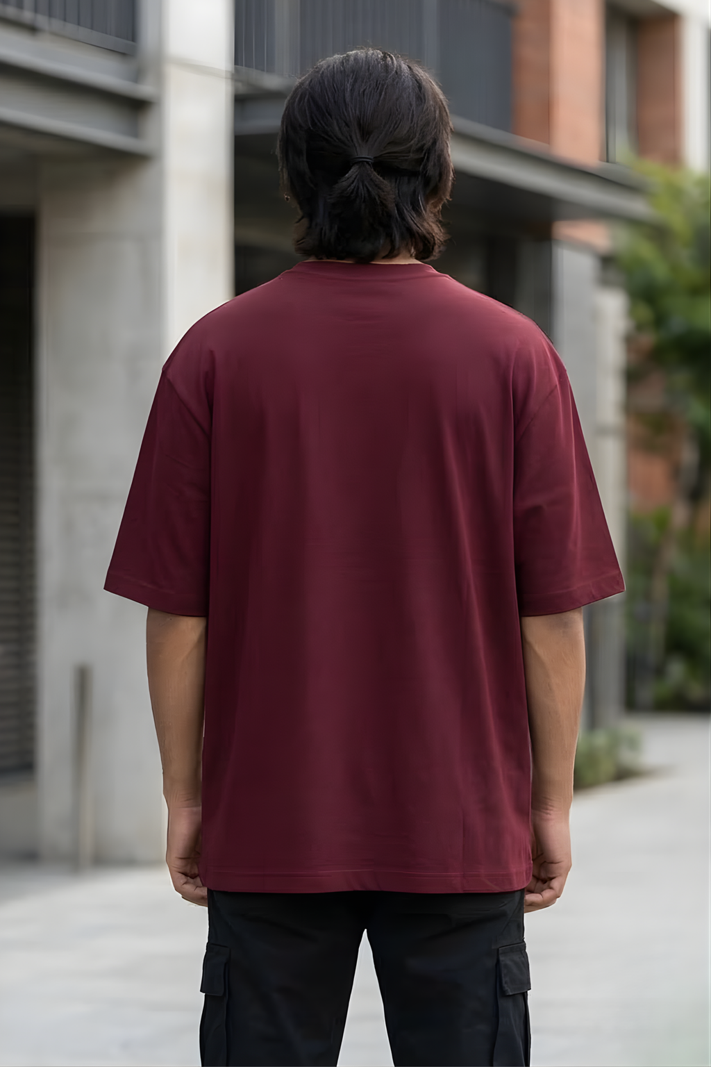 Maroon Oversized Classic T-Shirt