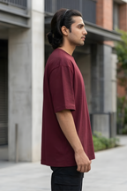 Maroon Oversized Classic T-Shirt