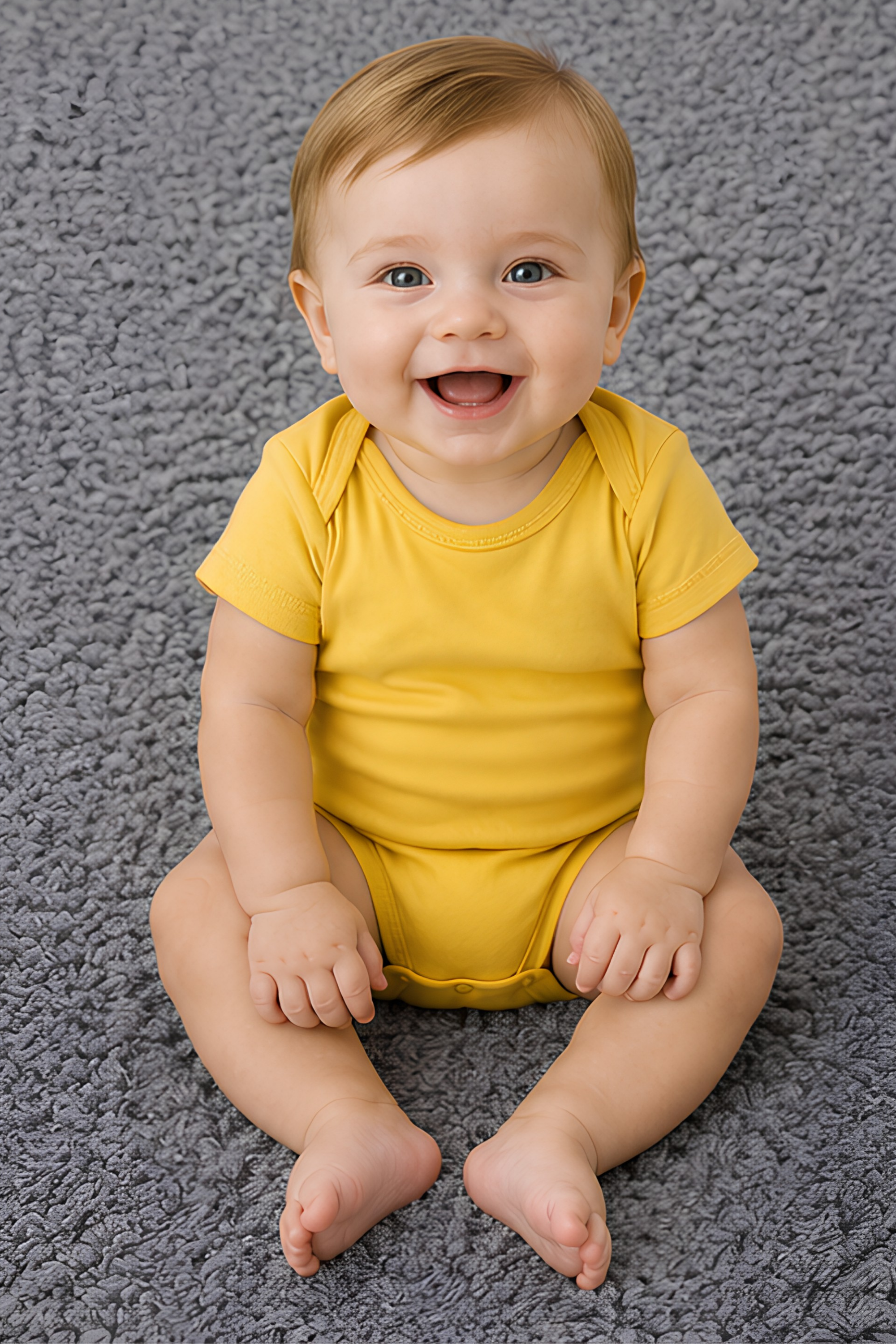 Yellow Kids Rompers