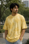 Yellow Tie Dye Oversized T-Shirt