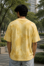 Yellow Tie Dye Oversized T-Shirt